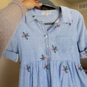 Roolee Floral Striped Dress